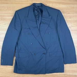 Pierre Balmain Grey Wool Suit Blazer Sport Coat 46